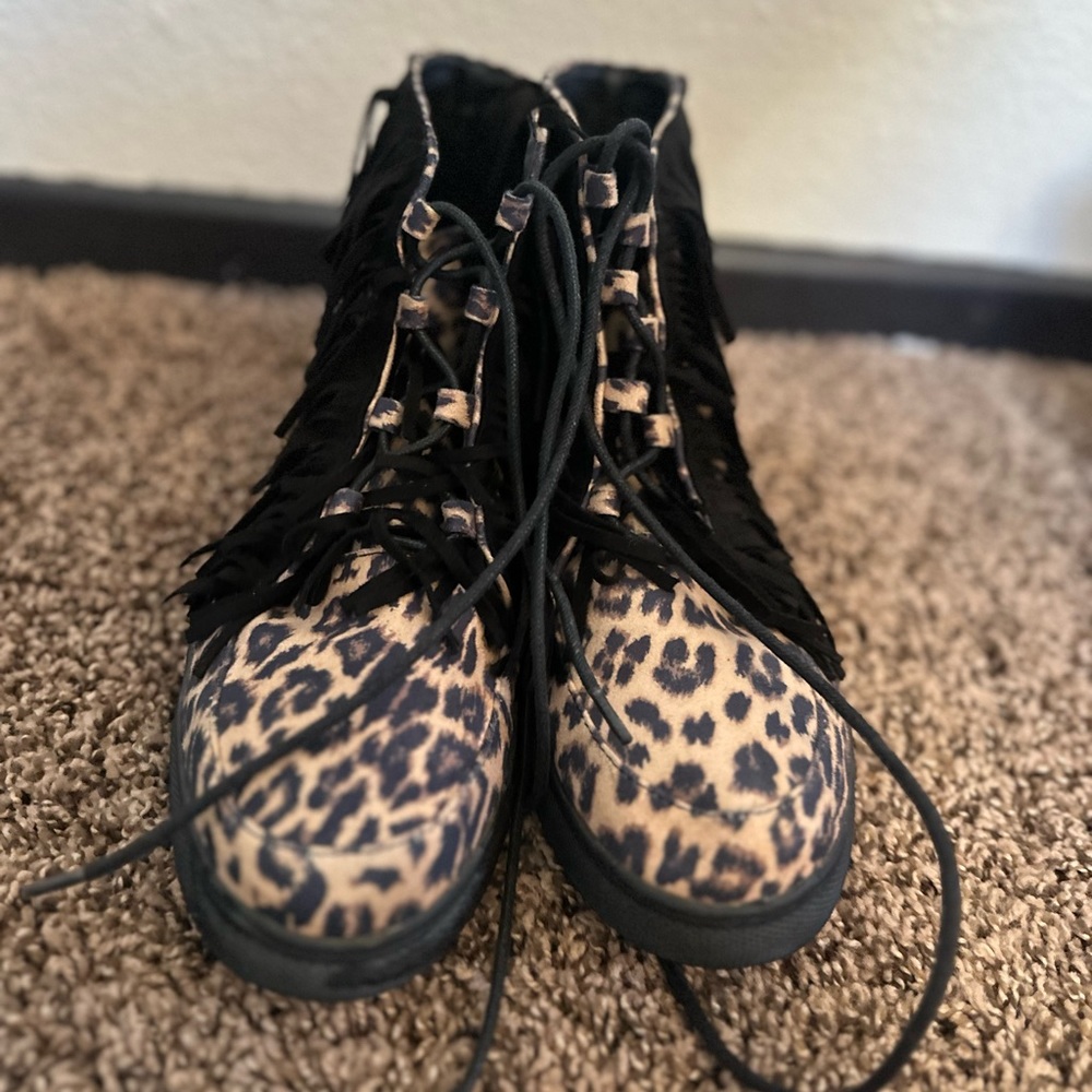 Crazy Train Fringe Booties